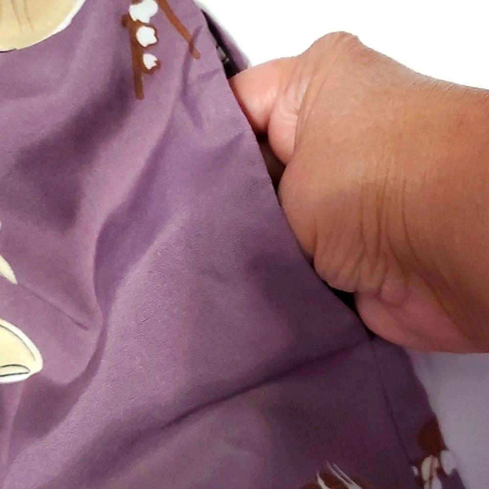 SHEIN Vcay Purple Floral Surplice Top Belted Wide Leg Jumpsuit L - Picture 14 of 16